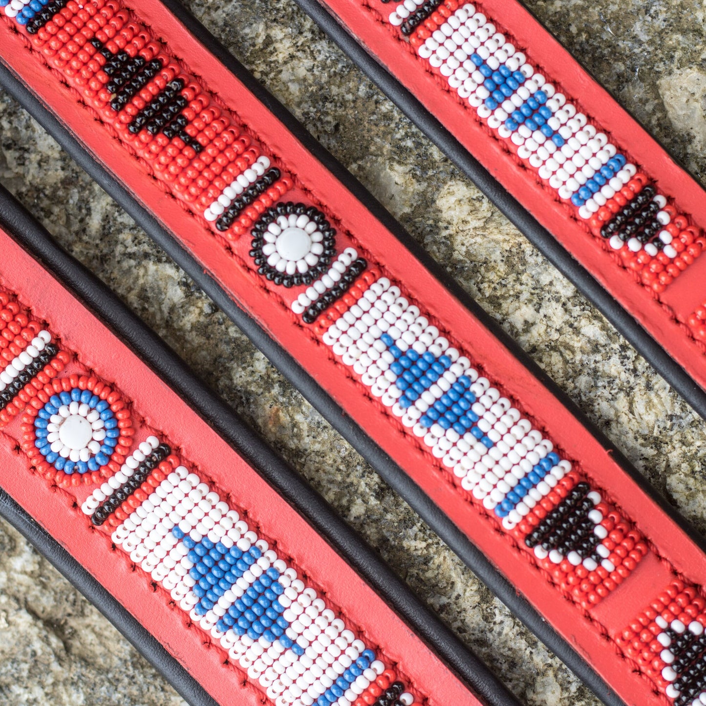 Collier pour chien Massaï Luxe "Yaoundé"