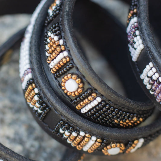 Laisse pour chien Maasaï "Yoruba"