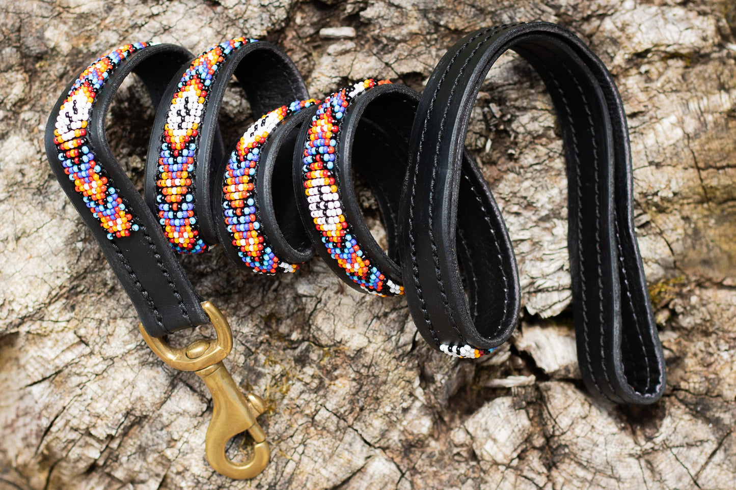 Laisse pour chien Maasaï "Teranga"