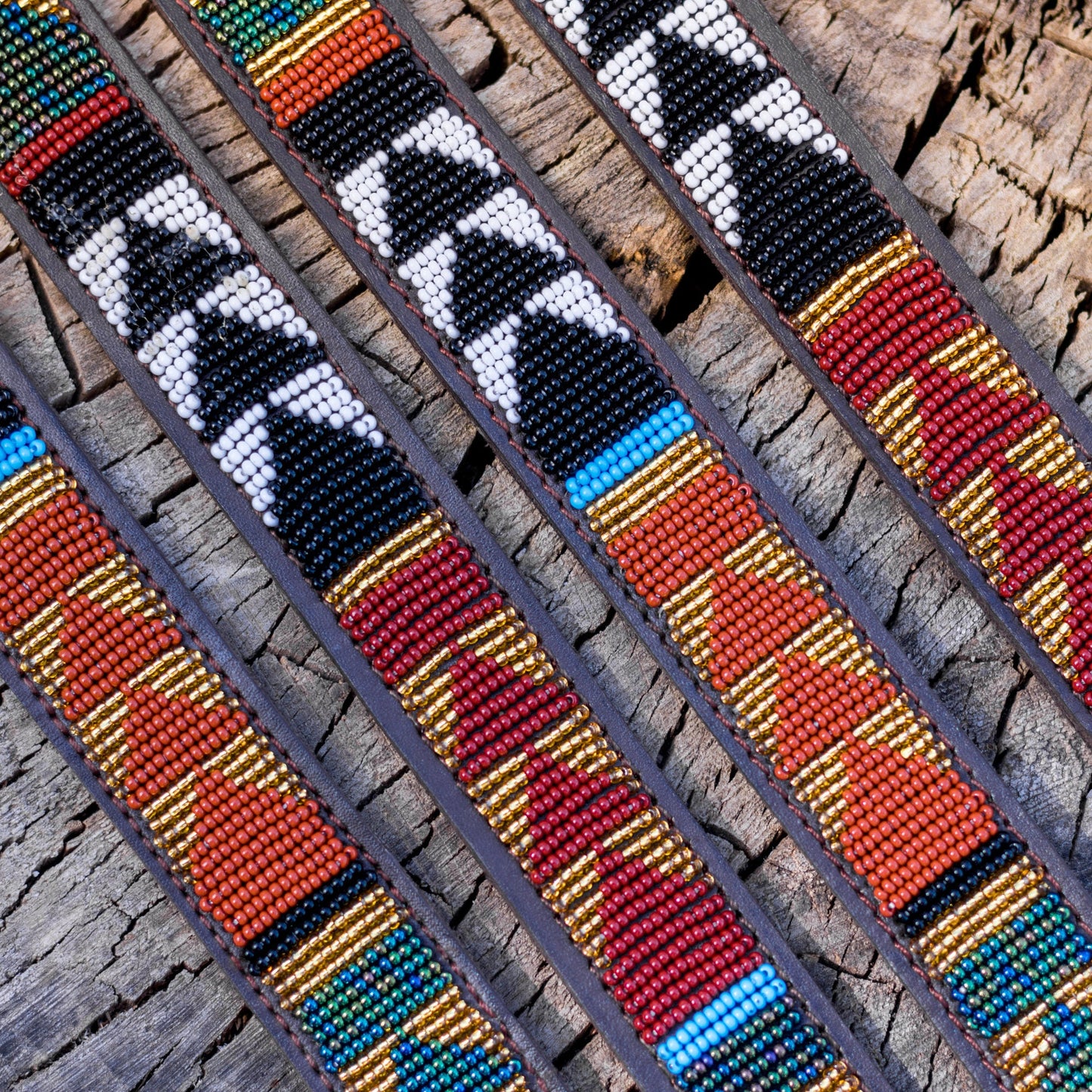 Collier pour chien Massaï "Toutankhamon"