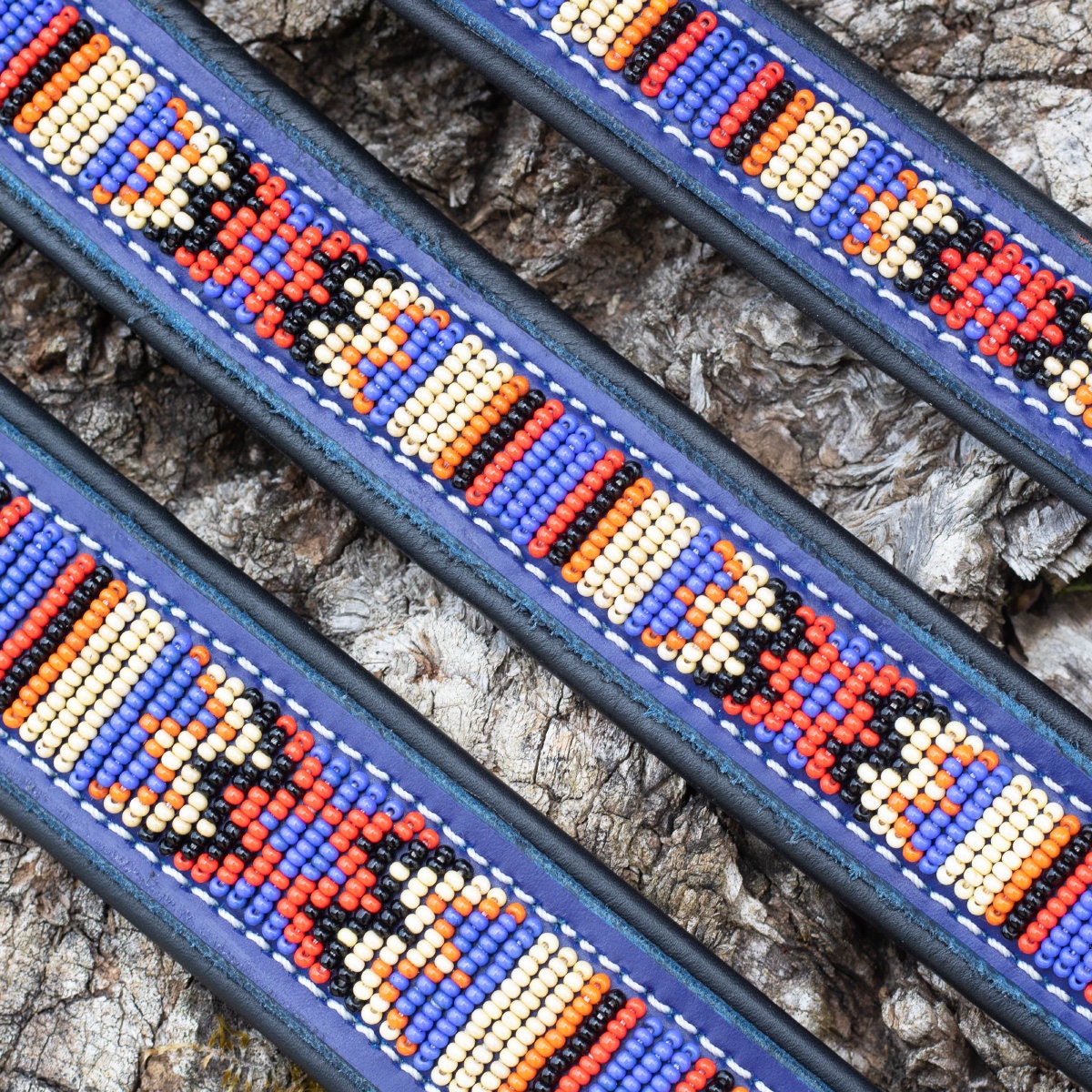 Collier pour chien Massaï Luxe "Ramsès"