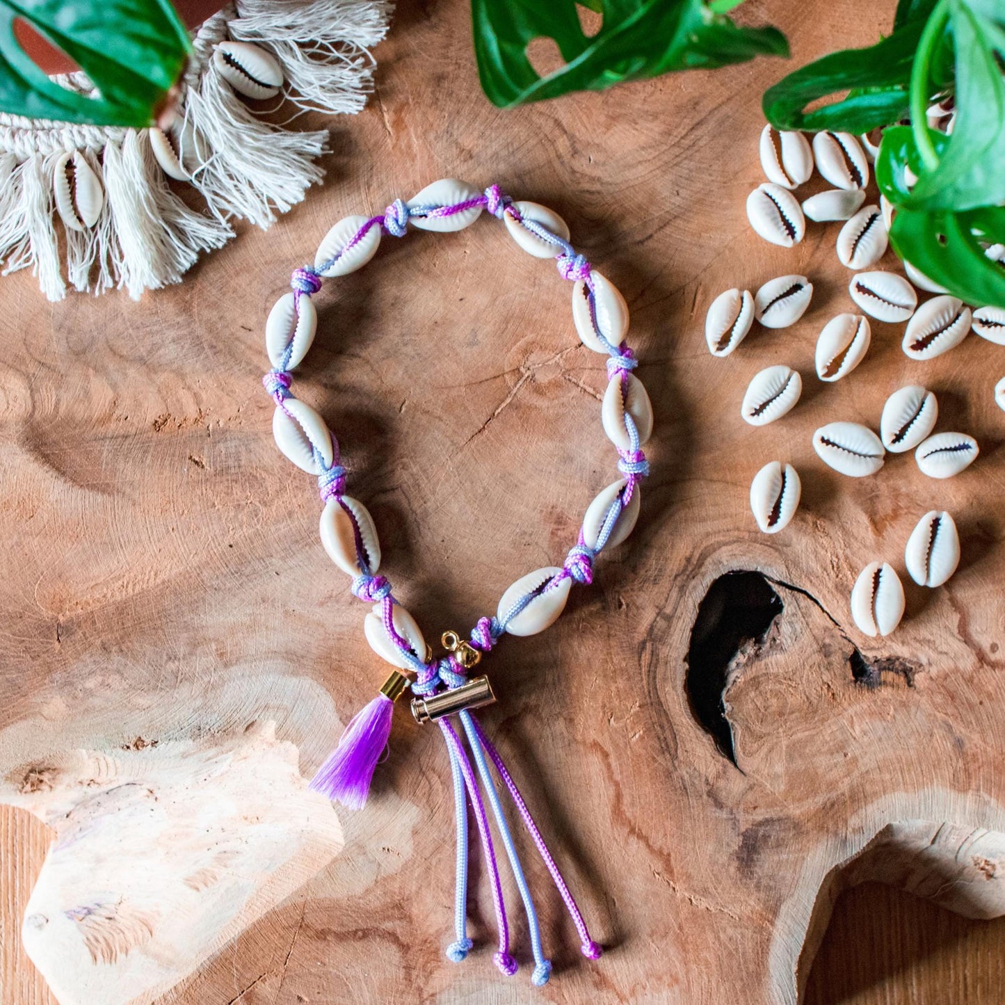 Collier pour chien porte médaille en coquillages "Jambiani"