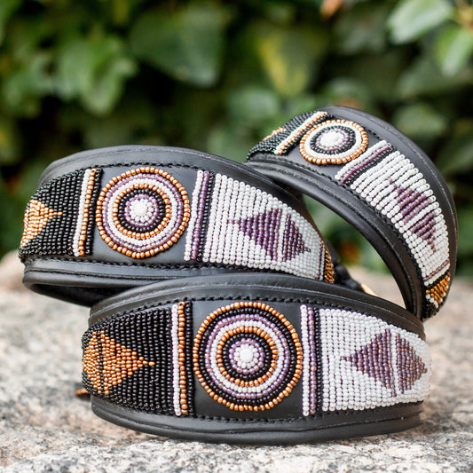 Collier pour chien Lévrier Massaï Luxe "Yoruba Lévrier Whippet"
