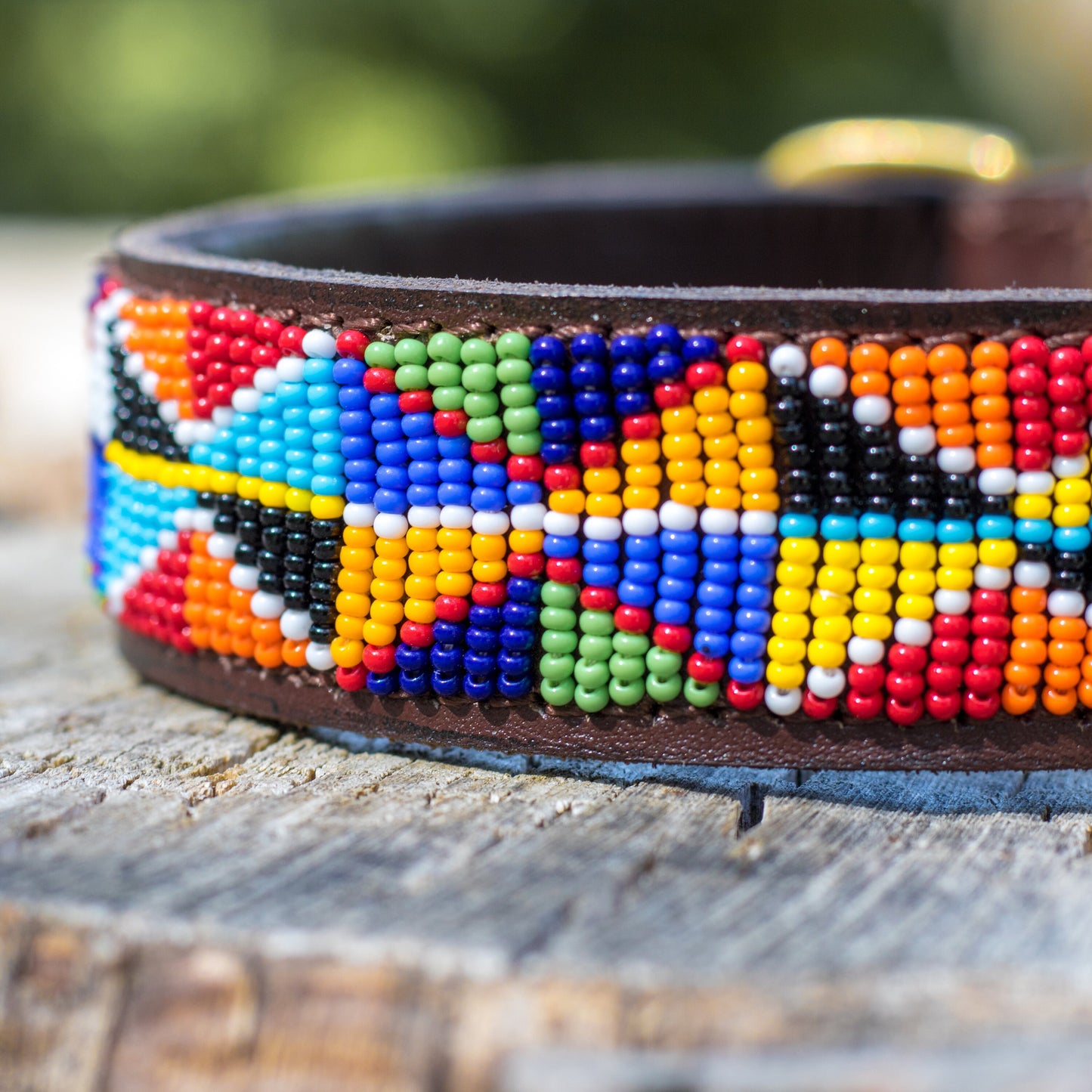 Collier pour chien Massaï "Welkom"