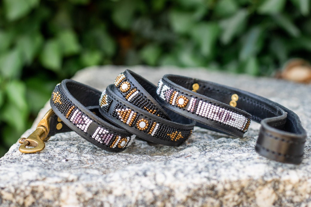 Laisse pour chien Maasaï "Yoruba"