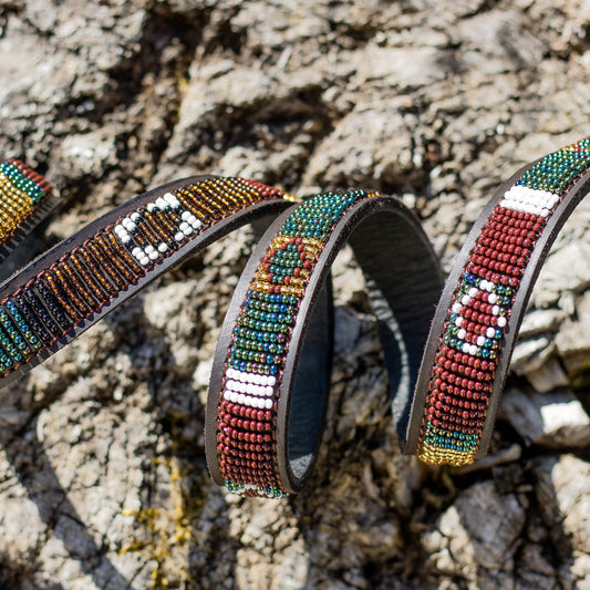 Laisse pour chien Maasaï "Berbere"