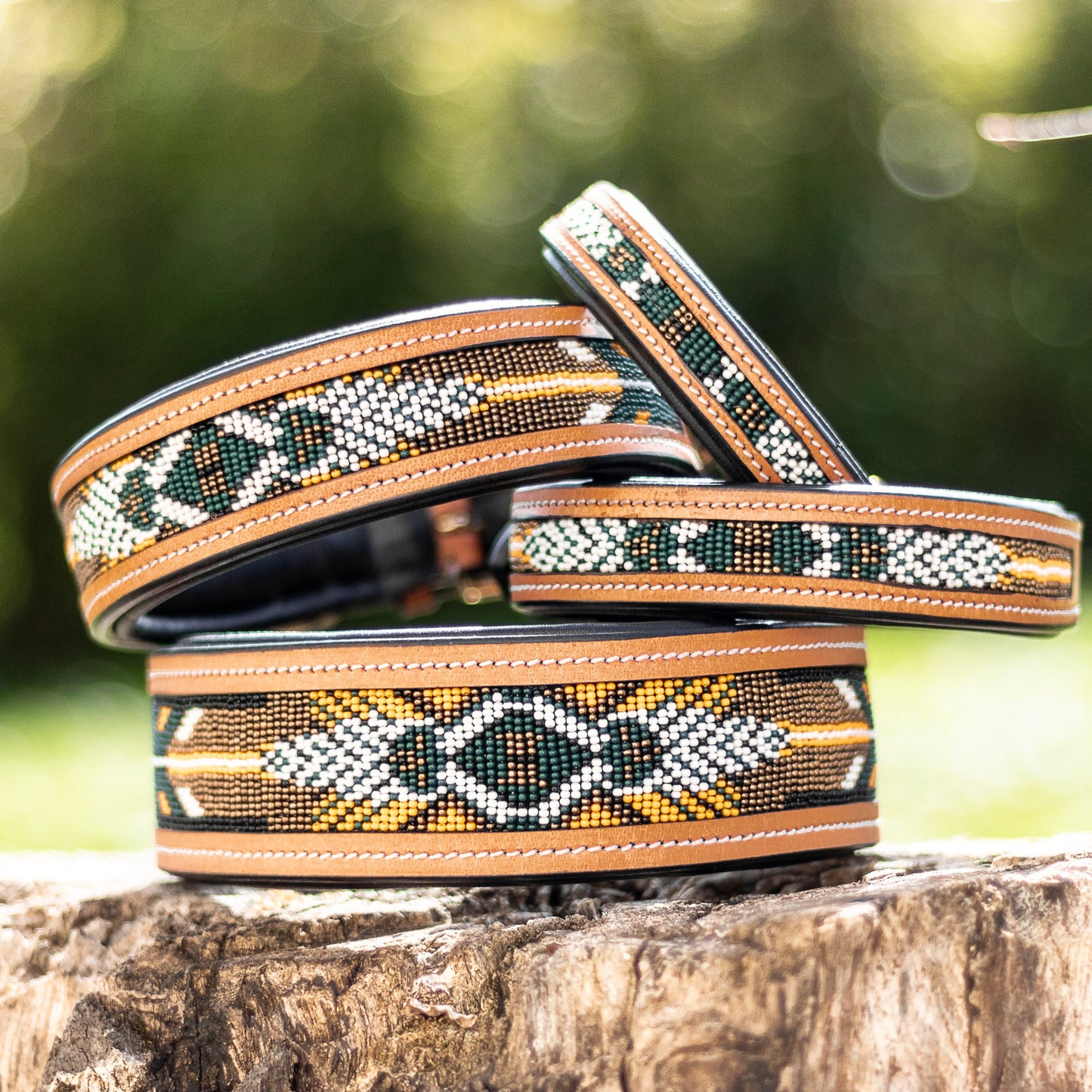 Collier pour chien Massaï Luxe "Alavidā"