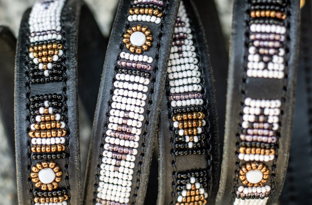 Laisse pour chien Maasaï "Yoruba"