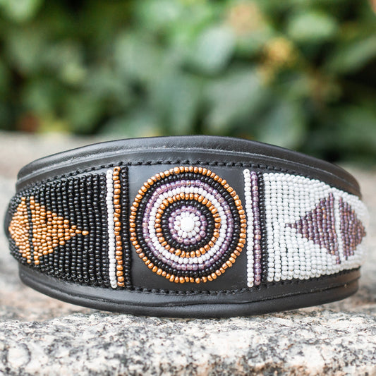 Collier pour chien Lévrier Massaï Luxe "Yoruba Lévrier Whippet"