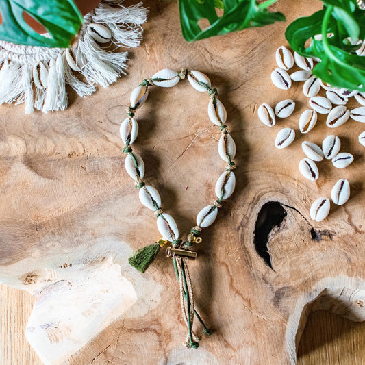 Collier pour chien porte médaille en coquillages "Cape Vidal"