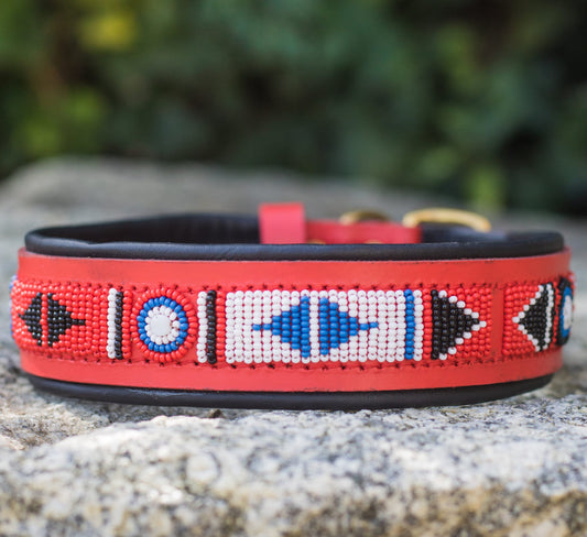 Collier pour chien Massaï Luxe "Yaoundé"